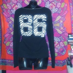 VINTAGE.PINK*86*ZEBRA PRINT TOP XS